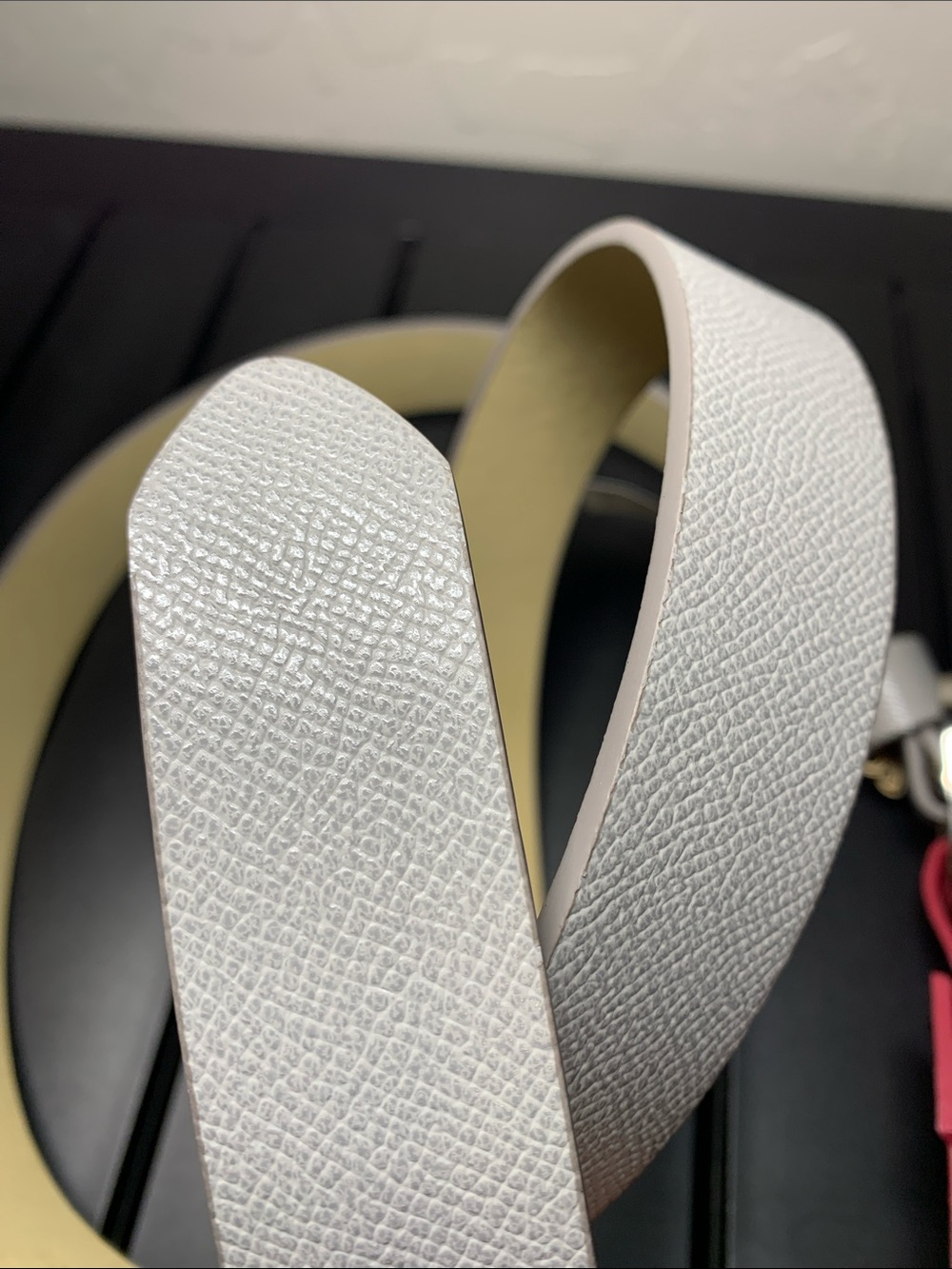 Merona Grey Belt Size L - Picture 4 of 12